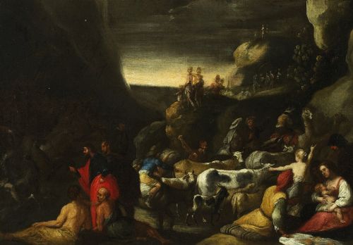 Mosé fecha as águas do Mar Vermelho - VENDIDO