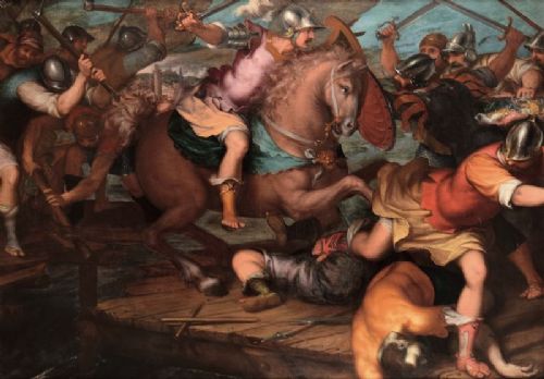 Horatius Cocles sur le pont Sublicius - VENDU