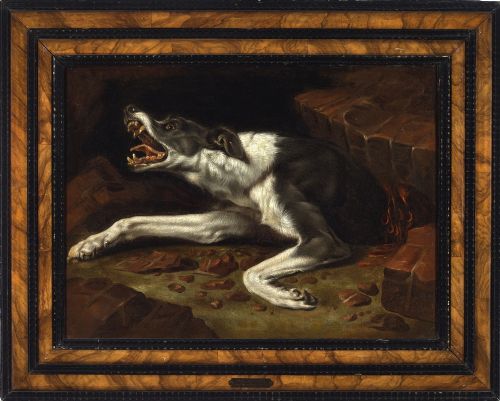 Chien écrasé par un rocher - VENDU