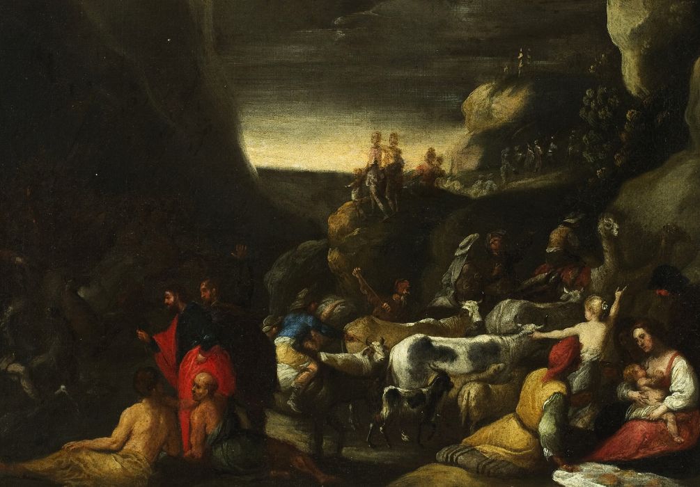 Moïse referme les eaux de la Mer Rouge - VENDU