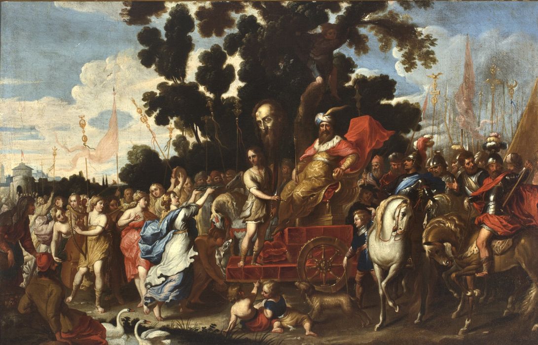 Triumph of David - Vincent Malò (Cambrai 1606/1607 - Rome 1650 ca.)
    